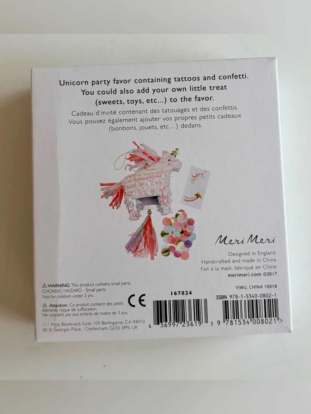 Meri Meri Rainbow Unicorn Party Tableware Set